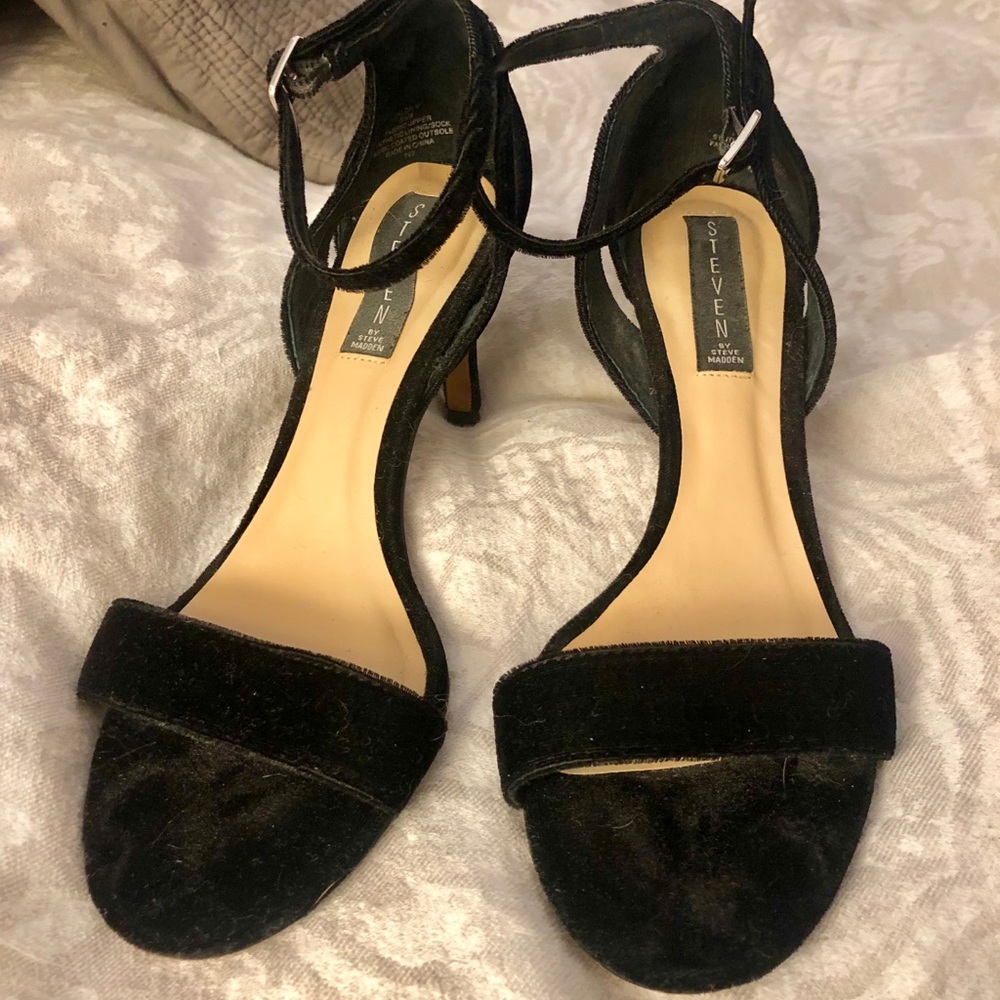 STEVEN by Steve Madden velvet sandals